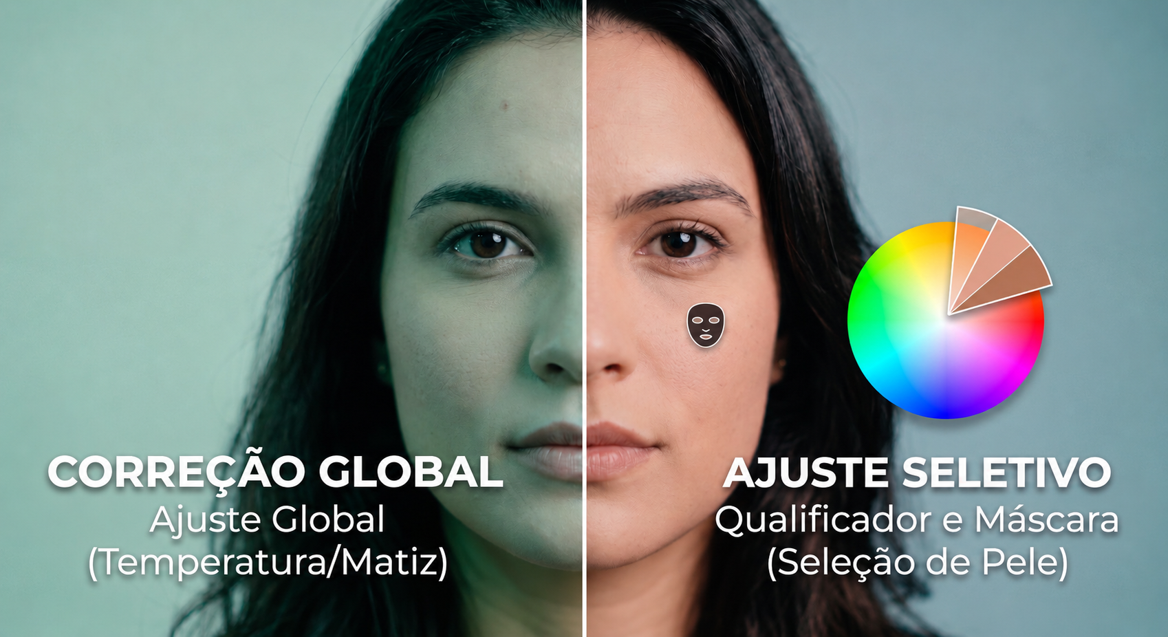 Color grading; tons de pele