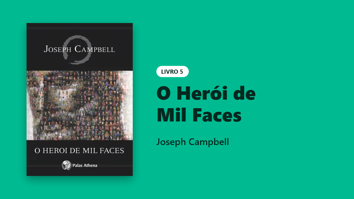 Livro O Herói de Mil Faces, de Joseph Campbell, sobre estrutura narrativa e construção de histórias